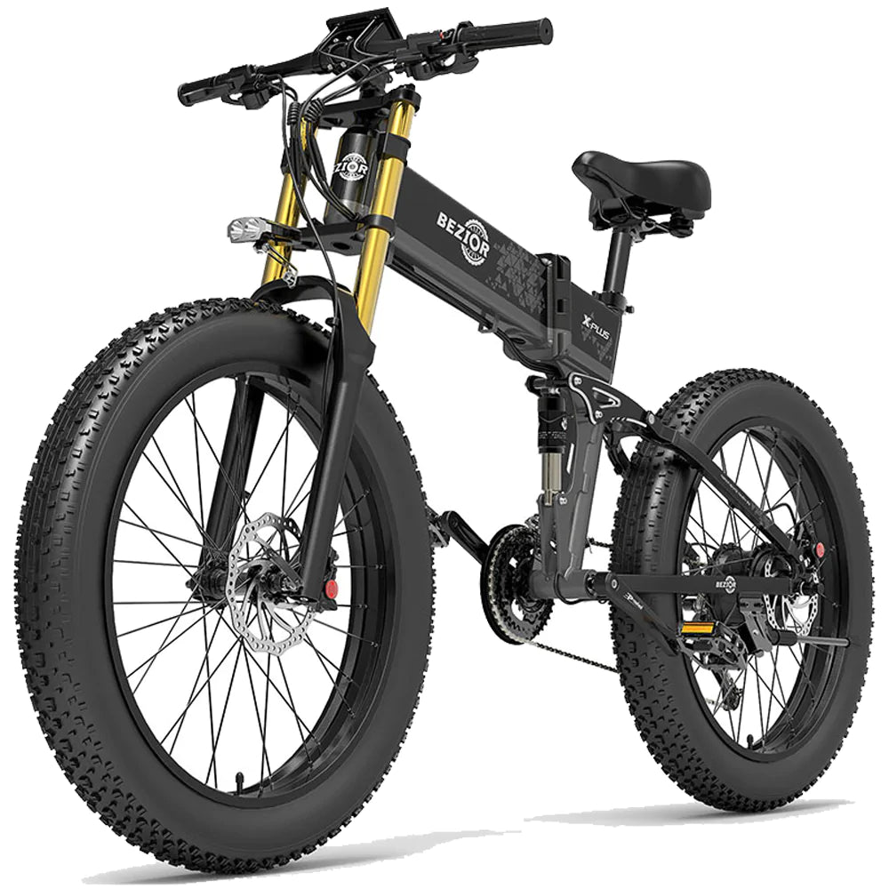 Bezior X Plus Electric Mountain Folding Bike - Pogo cycles UK -cycle to work scheme available