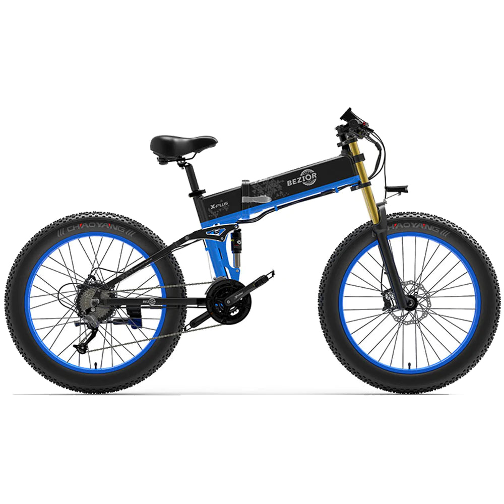 Bezior X Plus Electric Mountain Folding Bike - Pogo cycles UK -cycle to work scheme available