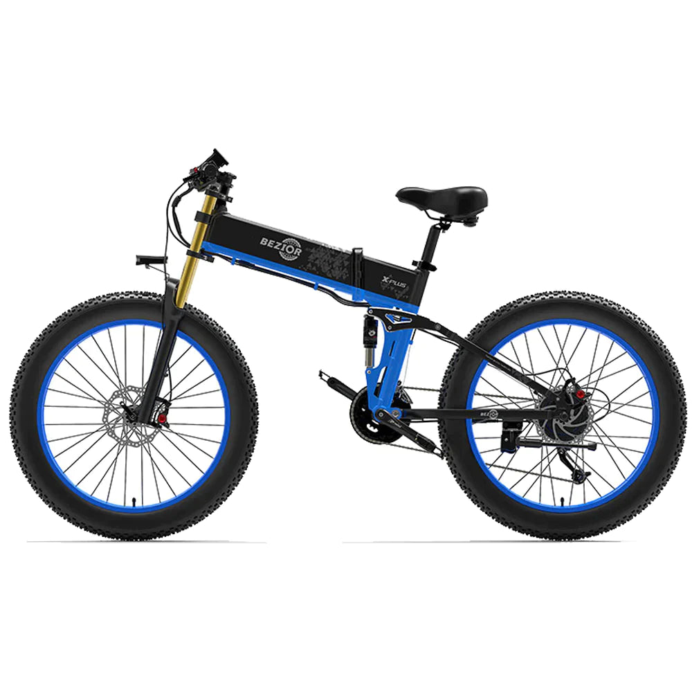 Bezior X Plus Electric Mountain Folding Bike - Pogo cycles UK -cycle to work scheme available