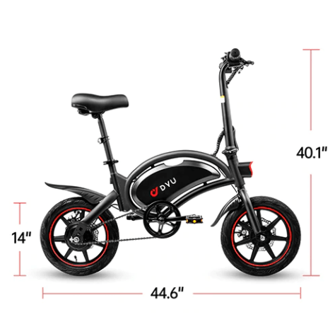 DYU D3F Upgraded Folding Electric Bike-UK - Pogo Cycles