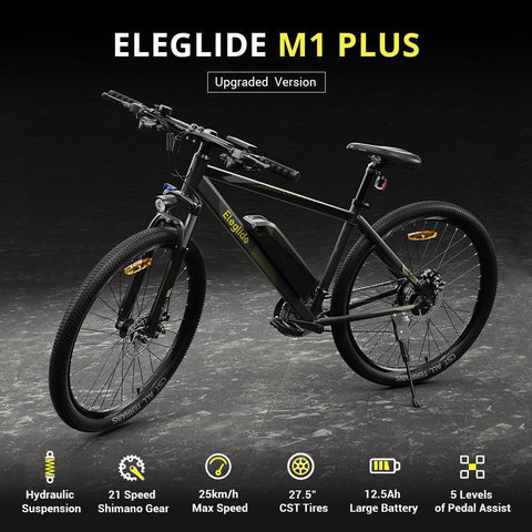 Eleglide M1 Plus-Upgraded Electric Bike -Preorder - Pogo cycles UK -cycle to work scheme available