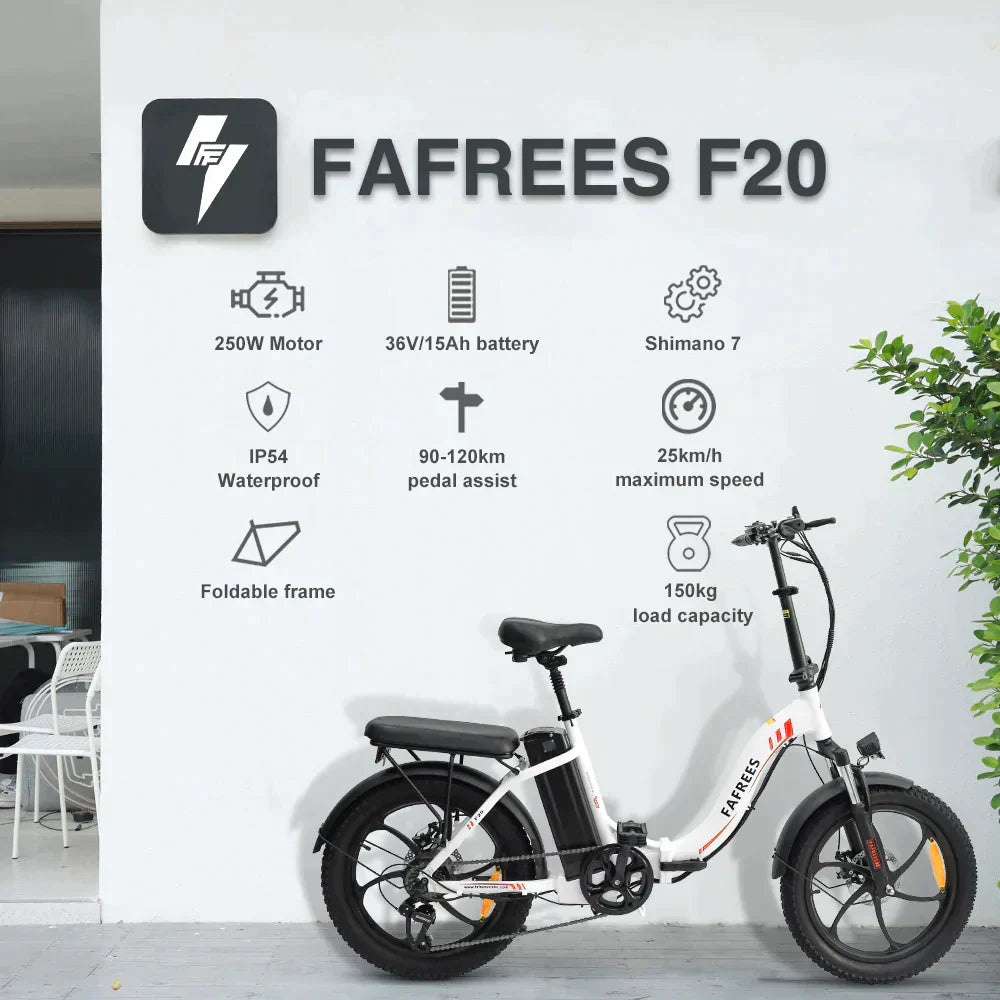 FAFREES F20 Folding Electric Bike - UK - Pogo Cycles