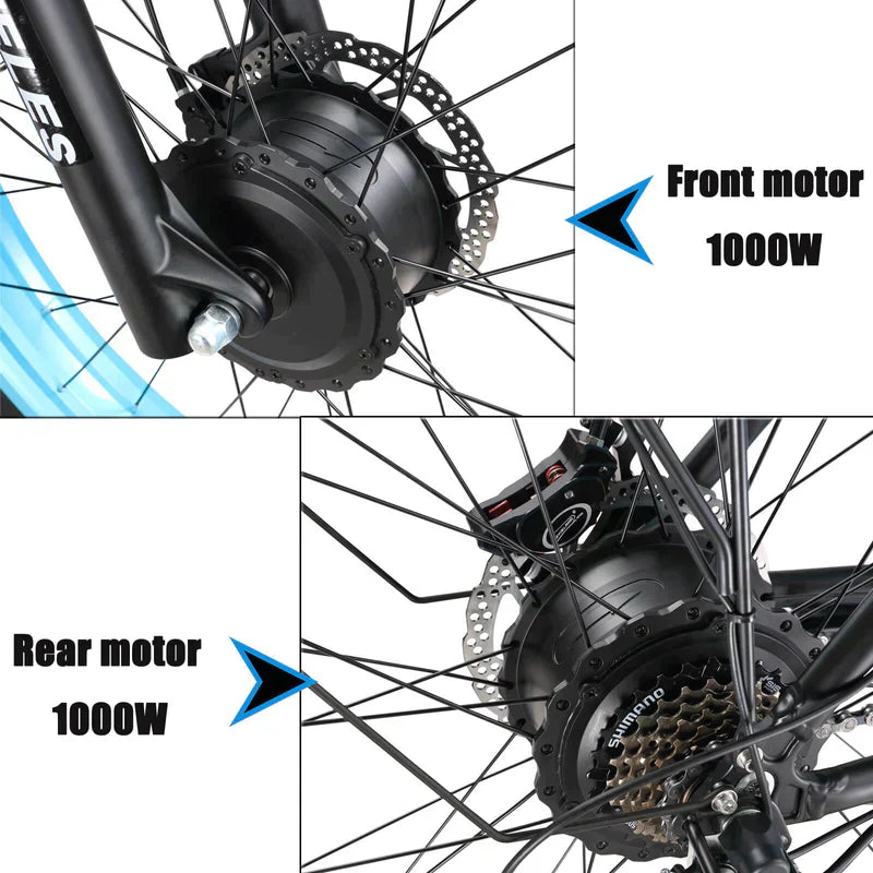 KETELES K800 2×1000W dual Motors Electric Bike-UK - Pogo Cycles